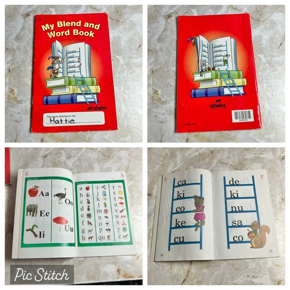 Abeka K4 & K5 Early Reading & Phonics Curriculum Books Complete Sets (4)